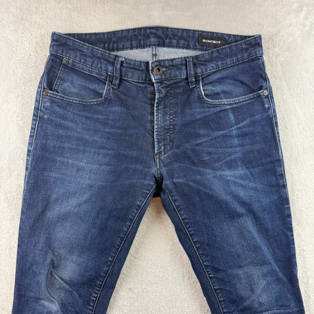 Bonobos Jeans Mens 31x30 Blue Tailored Fit Dark Wash Stretch Denim